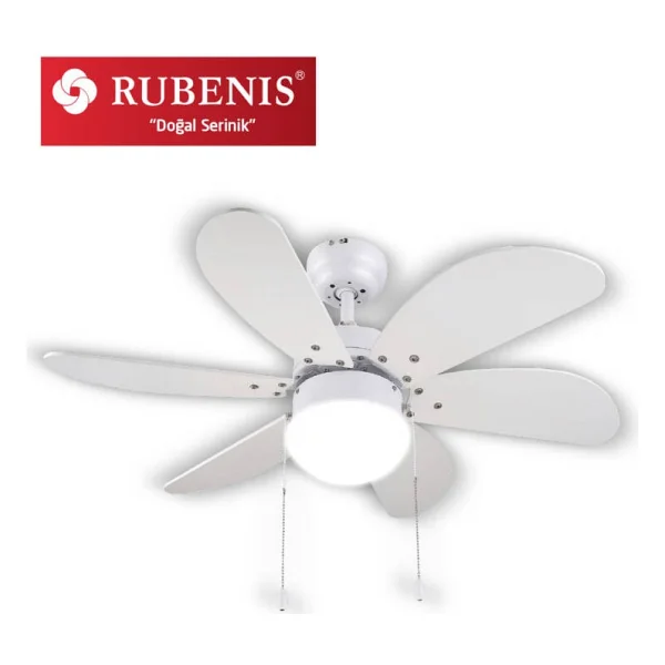 Rubenis Rbt306 Wht Beyaz Aydınlatmalı Tavan Vantilatörü - Görsel 3