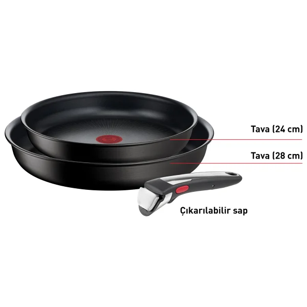 Tefal Titanyum Ingenio Unlimited 6x 3 Parça Tava Seti - Görsel 6