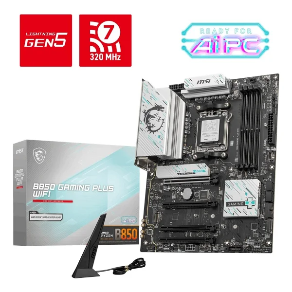Msı B850 Gaming Plus Wi-Fi AMD Am5 DDR5 Atx Anakart - Görsel 4