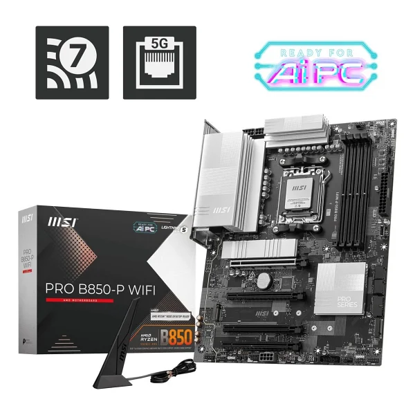 Msı Pro B850-P Wi-Fi AMD Am5 DDR5 Atx Anakart - Görsel 4