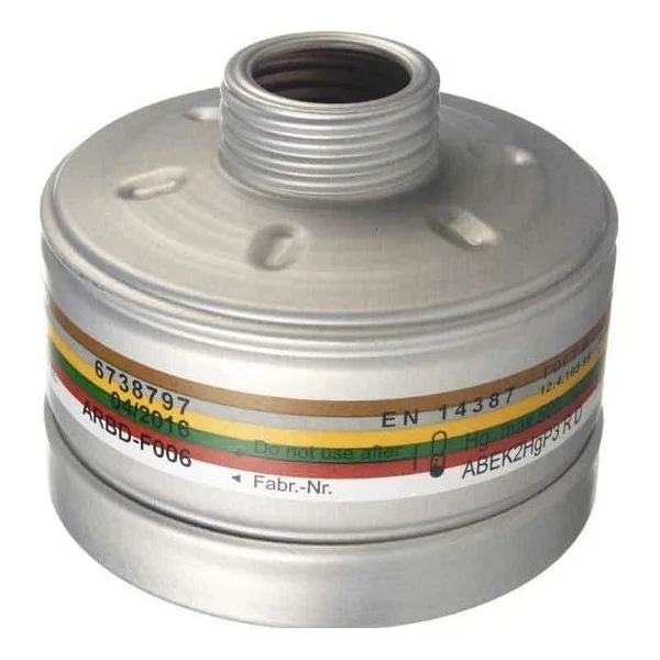 Drager X-Plore 6300 Tam Yüz Gaz Maskesi + A2b2e2k2 Hg P3 Filtre 6738797 Set - Görsel 3