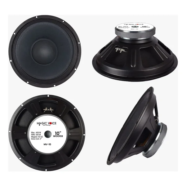 Magicvoice Mv-10 Max 450w Rms 200 Watt 10 Woofer Yedek Hoparlör - Görsel 2