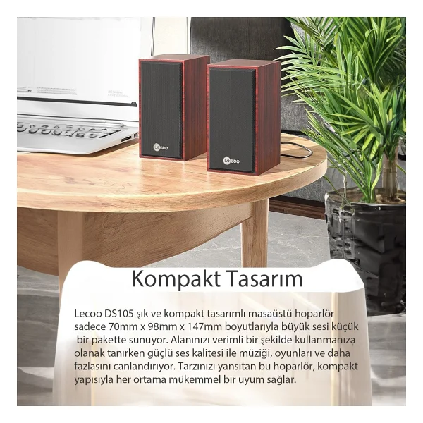 Lenovo Lecoo Ds105 1+1 Hoparlör - Görsel 3