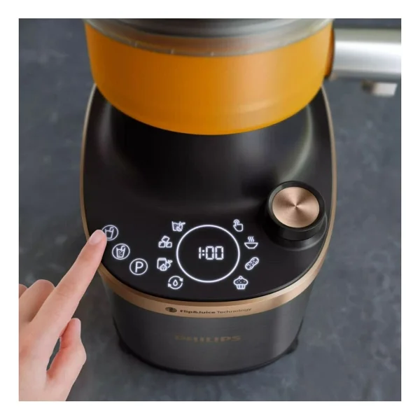 Philips Mutfak Robotu Seti Çok Amaçlı Blender Set Siyah-Bakır Meyve Sıkacağı Modüllü Yüksek Hızlı Blender - Görsel 3