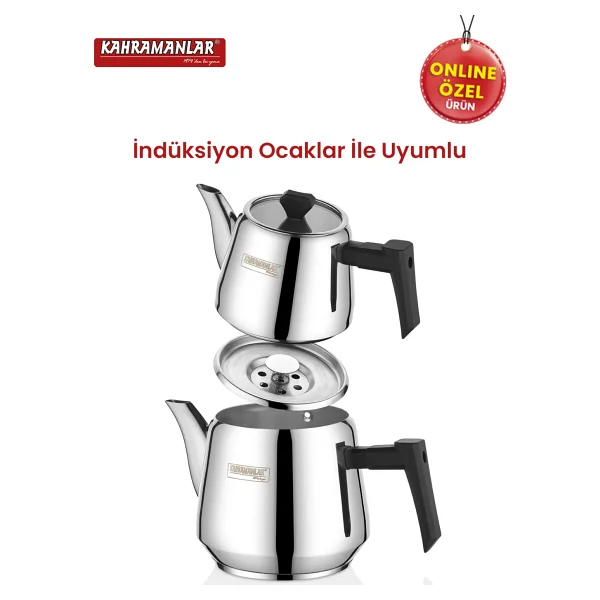 Kahramanlar Luna Orta Boy Çaydanlık Takımı - Görsel 2