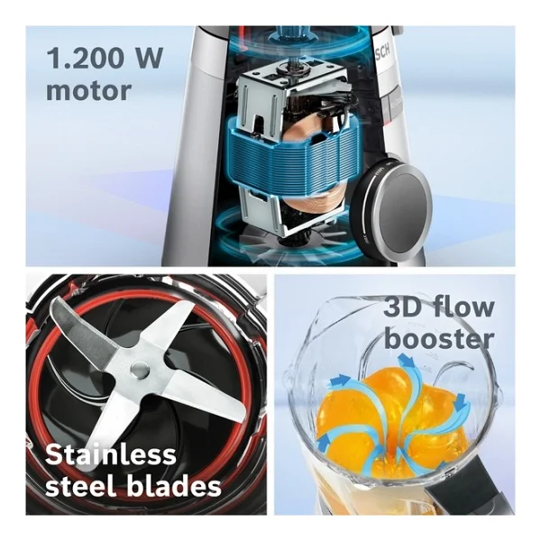 Bosch Mmb6386m Vitapower 1200 W Sürahi Blender - Görsel 4