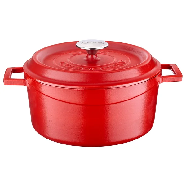 Lava Spring Yuvarlak 24 Cm Döküm Tencere - Görsel 4