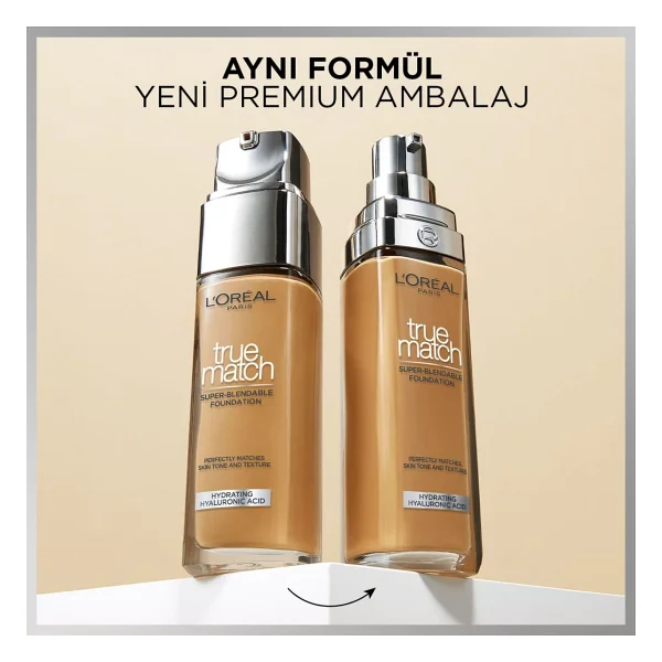L'oreal Paris True Match Bakım Yapan 3c Rose Beige 30 Ml Likit Fondöten - Görsel 5