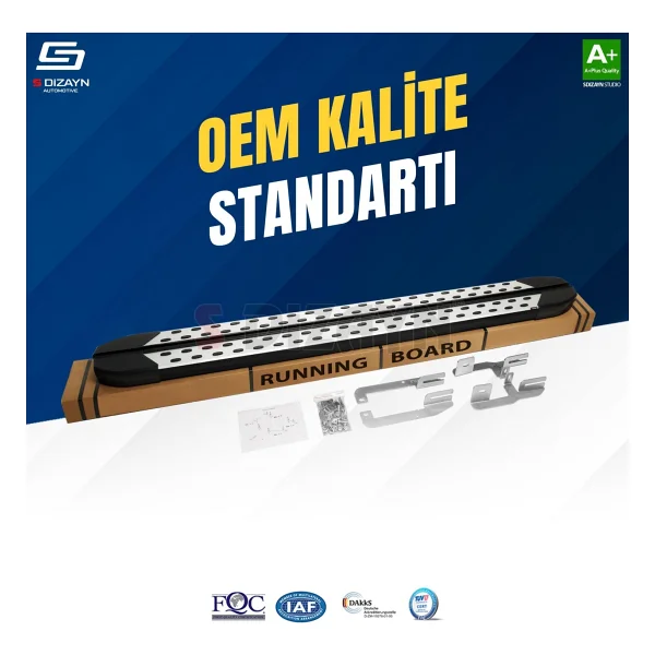 S-Dizayn Ford Fusion Trimline Gri Yan Basamak 173 Cm 2002-2011 A+ Kalite - Görsel 2
