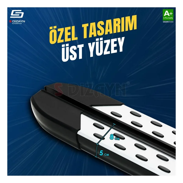 S-Dizayn Ford Fusion Trimline Gri Yan Basamak 173 Cm 2002-2011 A+ Kalite - Görsel 3