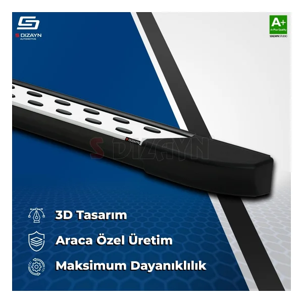 S-Dizayn Ford Fusion Trimline Gri Yan Basamak 173 Cm 2002-2011 A+ Kalite - Görsel 4