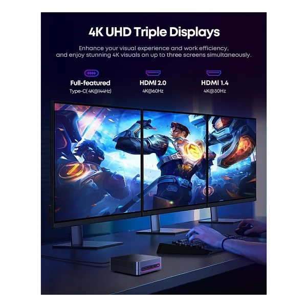 Chuwi Larkbox S İ3-1220p 16 GB 512 GB SSD UHD Graphics Mini PC - Görsel 2