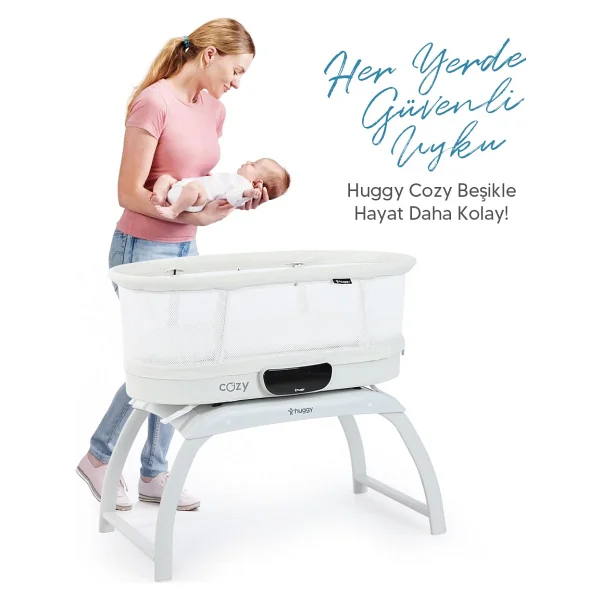 Huggy Cozy 4 İn 1 Otomatik Sallanabilir Beşik - Görsel 3