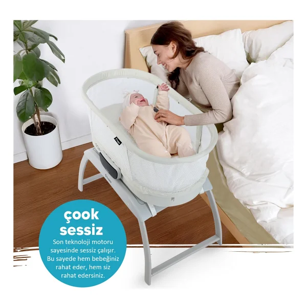 Huggy Cozy 4 İn 1 Otomatik Sallanabilir Beşik - Görsel 5
