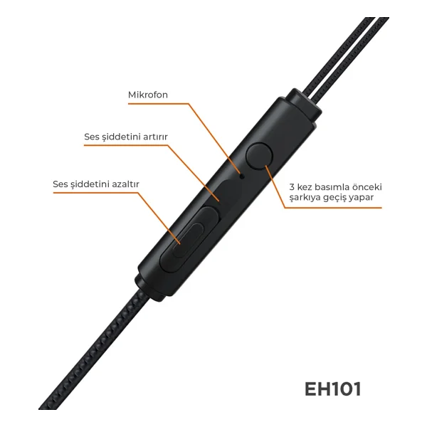 Lenovo Lecoo Eh101 Kablolu Kulak İçi Kulaklık - Görsel 7