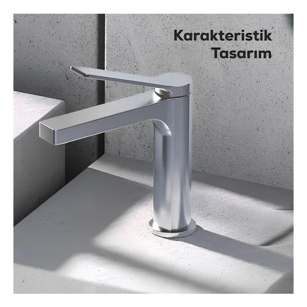 Creavit Rt1500 Ritmo Krom Lavabo Bataryası - Görsel 4