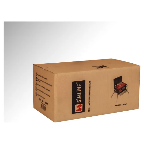Simline Lav Taşlı Cam Fırınlı Tüplü Büyük Boy Mangal 52,5 Cm - Görsel 5