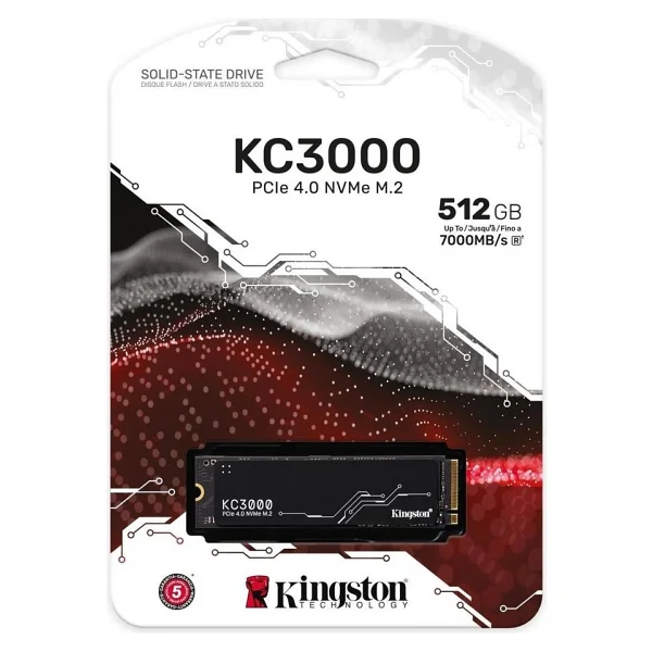 Kingston Kc3000 Skc3000s/512g Pcı-Express 4.0 512 GB M.2 SSD - Görsel 2