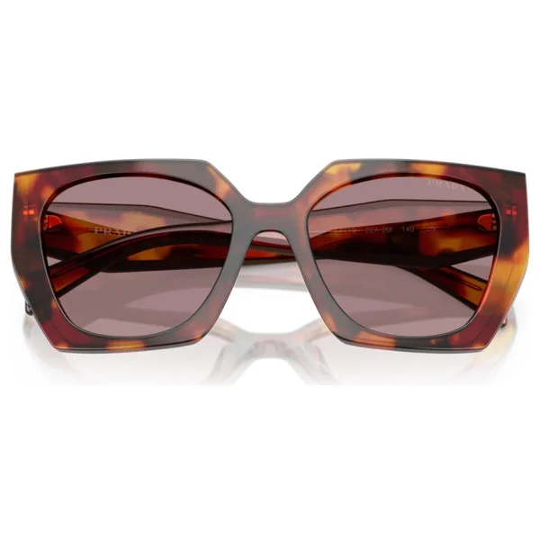 Prada Pr 15ws 22a20ı Poppy Tortoise-Light Purple Kadın Güneş Gözlüğü - Görsel 5