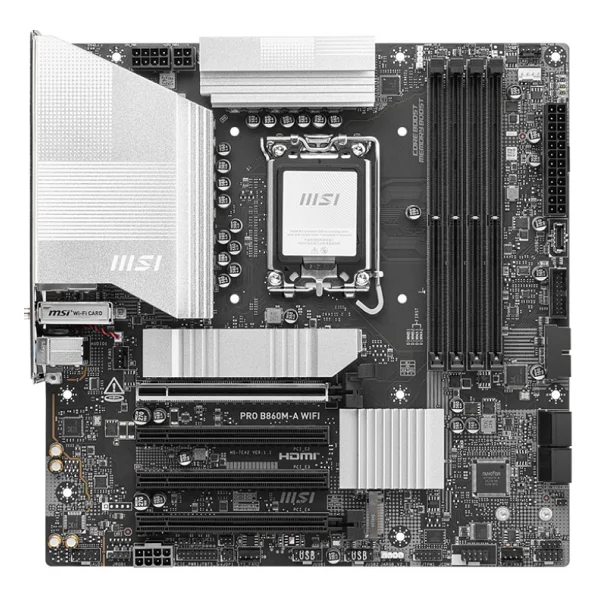 Msı Pro B860m-A Wi-Fi Intel Lga1851 DDR5 Micro Atx Anakart - Görsel 2