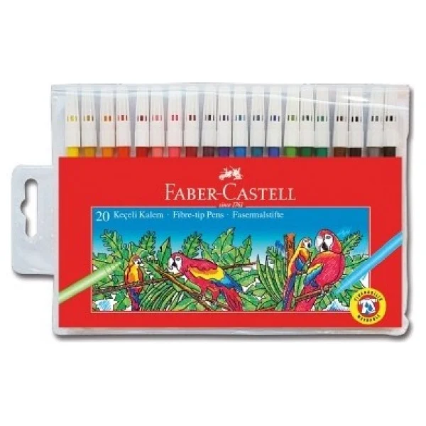 Faber-Castell 20'li Keçeli Kalem Seti - Görsel 8