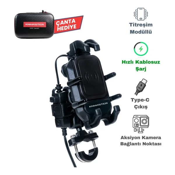 Knmaster Tt-860wu Motosiklet Telefon Tutucu - Görsel 6