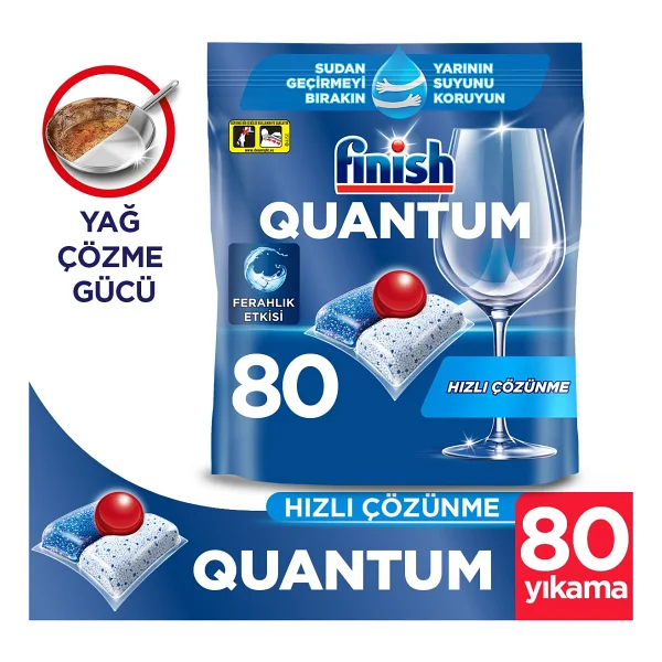Finish Quantum Bulaşık Makinesi Tableti 80'li - Görsel 9
