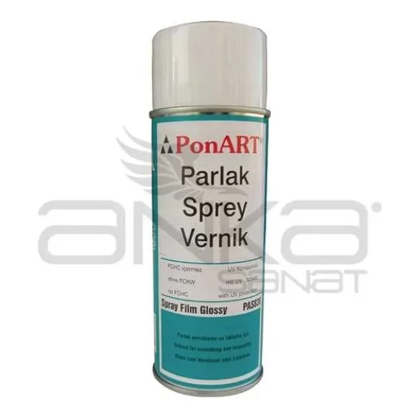 Ponart Parlak Sprey Vernik Pas839 -Sprey Film Glossy- 400ml - Görsel 2