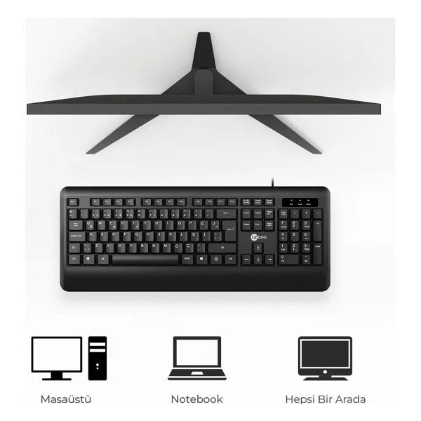 Lenovo Lecoo KB104 Q Kablolu Klavye - Görsel 5