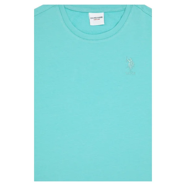 U.S. Polo Assn 50288124-Vr090 Turkuaz Kısa Kollu Bisiklet Yaka Çocuk Tişört - Görsel 6