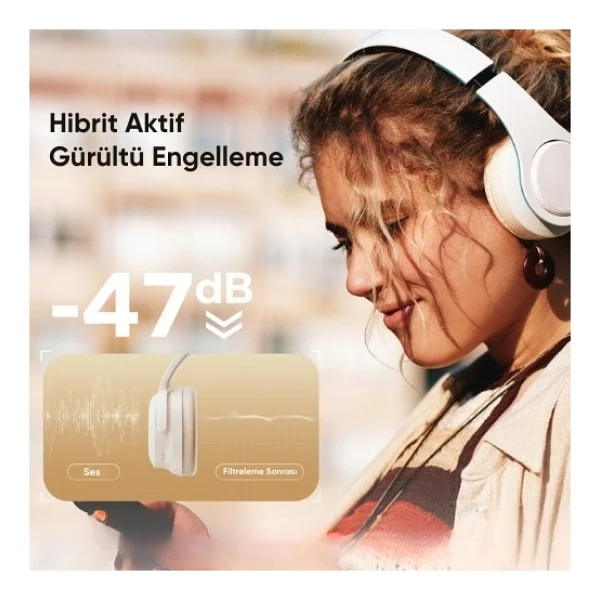 Soundpeats Space Pro ANC Kulak Üstü Bluetooth Kulaklık - Görsel 2