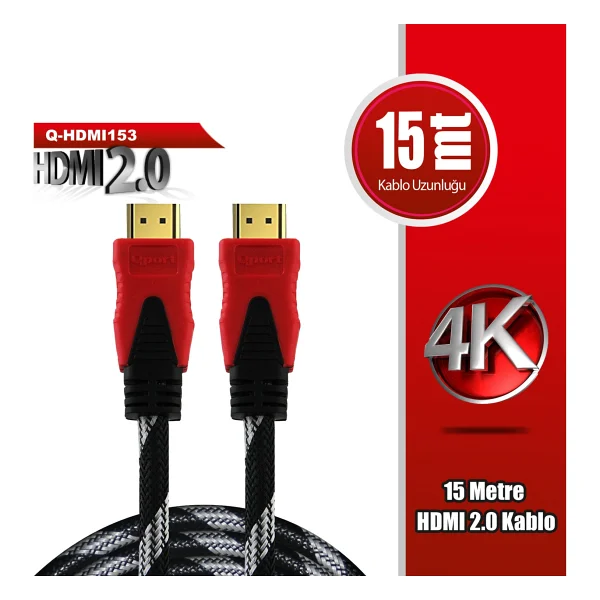 Qport Q-Hdmı153 15 M 4K Hdmı Kablo - Görsel 4