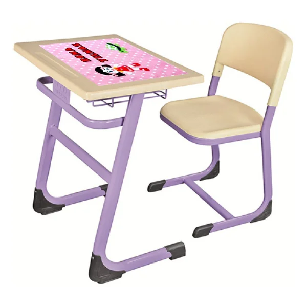 B.S.C Home Okul Peçete, Beslenme Örtüsü (Isme Özel) - Açık Pembe - Görsel 2