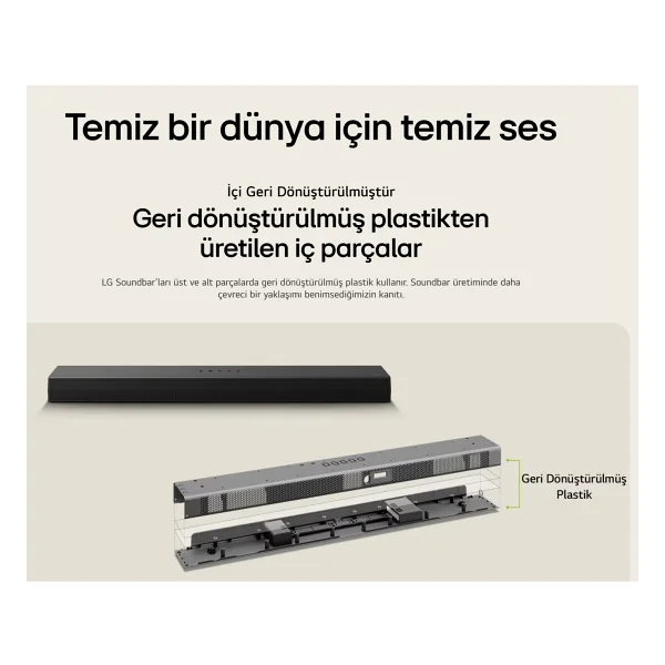Lg 300w 2.1 Adaptive Ve Yapay Zeka Destekli Ses, Derin Bas, Oyun Modu, 40 Inç Ve Üzeri TV Uyumlu Monte Edilebilir Soundbar - Görsel 6