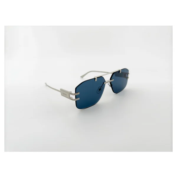 Versace Damier Ve2275 100080 Silver-Blue Erkek Güneş Gözlüğü - Görsel 2