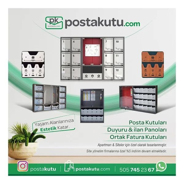 Reklamwar Apartman Ortak Fatura Ve Posta Kutusu - Görsel 4
