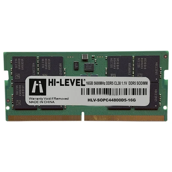 Hi-Level 16 GB 5600 MHz DDR5 Cl40 Hlv-Sopc44800d5-16g RAM - Görsel 2