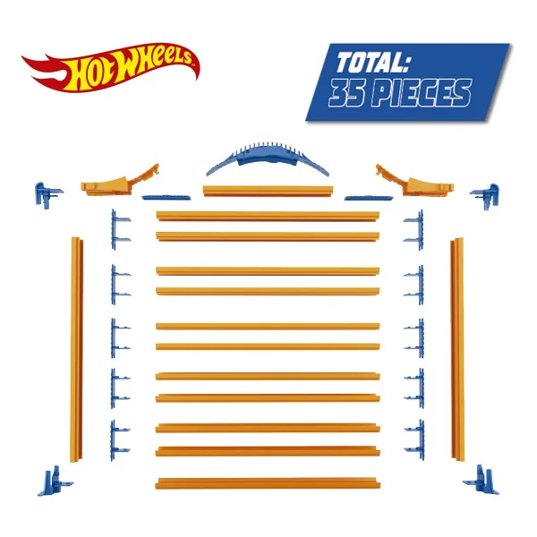 Hot Wheels Racentrack 44 Araba İçin Depolama Rafı Ve Yol Pisti Plastik Malzemeden Üretilmiştir Hwcc9b - Görsel 3