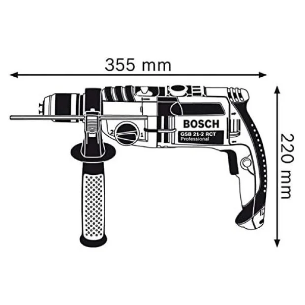 Bosch GSB 21-2 RCT 1300 W Darbeli Matkap - Görsel 4
