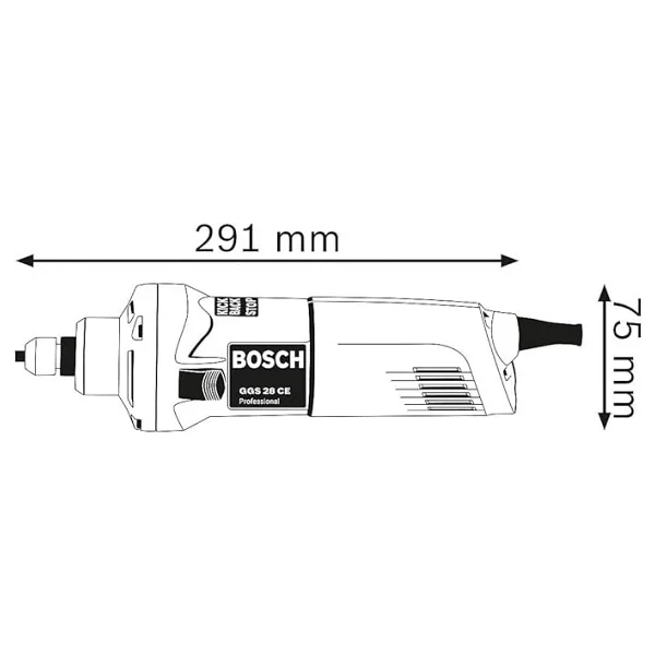 Bosch Ggs 28 Ce 650 W Kalıpçı Taşlama Makinesi - Görsel 2