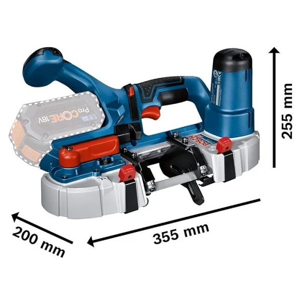 Bosch Gcb 18v-63 Aküsüz Şerit Testere - Görsel 4