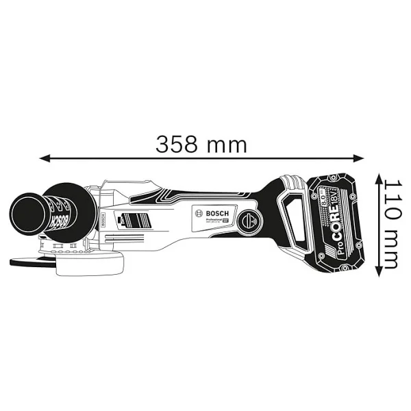 Bosch Gwx 18v-15 Sc Aküsüz Taşlama Makinesi - Görsel 5