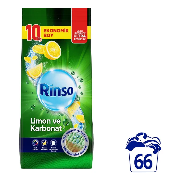 Rinso Limon Ve Karbonat 10 Kg Toz Deterjan - Görsel 2
