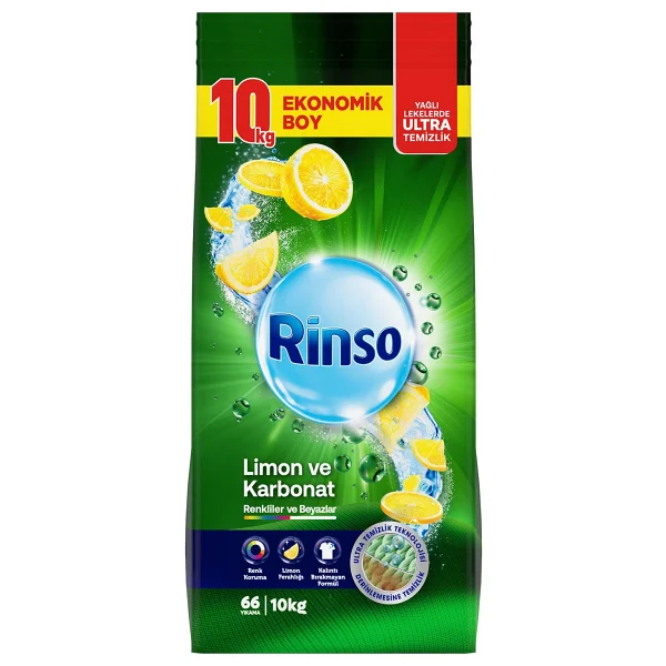Rinso Limon Ve Karbonat 10 Kg Toz Deterjan - Görsel 9