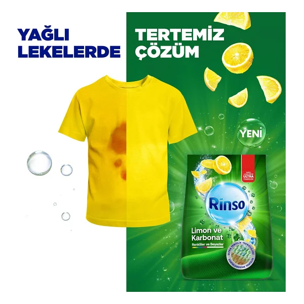 Rinso Limon Ve Karbonat 10 Kg Toz Deterjan - Görsel 3