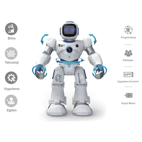 Vardem Kumandalı İnteraktif Akıllı Büyük Robot GAW-1088 - Görsel 3