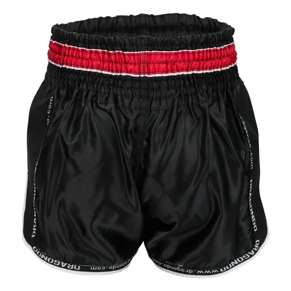 Dragondo Mt3075 Retro Neo Muaythai Şortu Siyah Retro Muay Thai Şort - Görsel 4