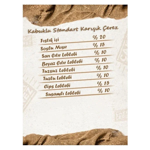 Çakır Çerez 1 Kg Karışık Kuruyemiş - Görsel 3