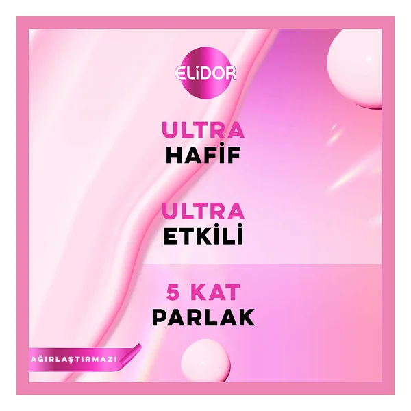 Elidor Ultra Işıltı Yoğun Parlaklık Duş Sonrası Saç Bakım Seti 2'li - Görsel 5