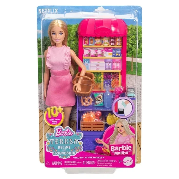 Barbie Ve Teresa'nın Dostluk Tarifi Malibu Markette Oyun Seti Jct05 - Görsel 6